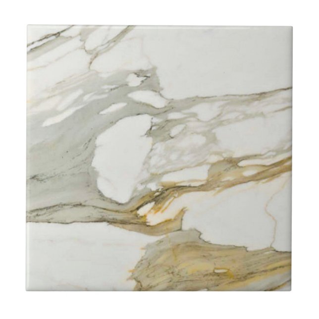 Azulejo De Cerâmica Padrão de Marble Calacatta 7 (Frente)