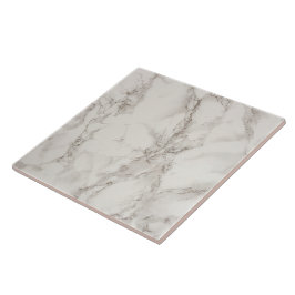 Azulejo De Cerâmica Padrão de Mármore Branco Elegante