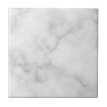 Azulejo De Cerâmica Padrão de mármore branco elegante<br><div class="desc">Adicione um toque de estilo exclusivo ao seu decoro residencial com este Azulejo cerâmico Classy Elegant White Marble Pattern.</div>