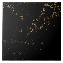 Azulejo De Cerâmica Padrão de Mármore Dourado 