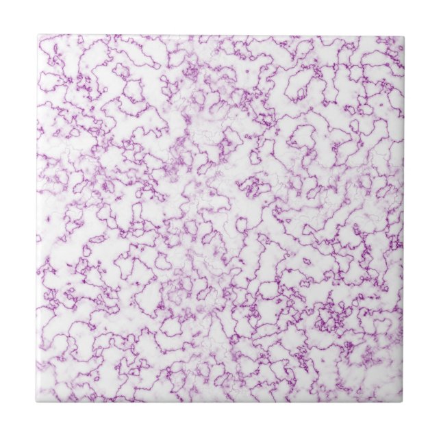 Azulejo De Cerâmica Padrão de mármore roxo (Frente)