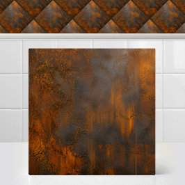 Azulejo De Cerâmica Padrão de metal ferrugem de aço Corten industrial