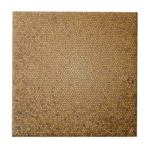 Azulejo De Cerâmica Padrão de Mosaico Dourado