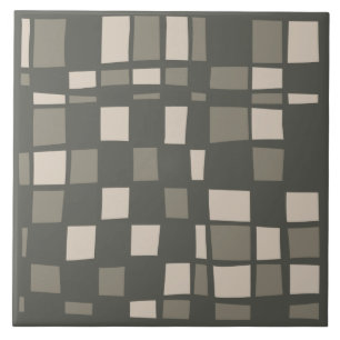 Azulejo De Cerâmica Padrão de mosaico na cor verde da Cinza