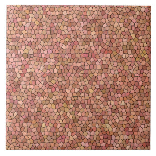 Azulejo De Cerâmica Padrão de Mosaico Rosa
