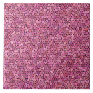 Azulejo De Cerâmica Padrão de Mosaico Rosa