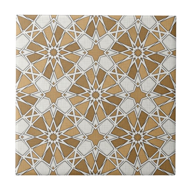 Azulejo De Cerâmica Padrão de mosaico Zellige marroquino de luxo (Frente)