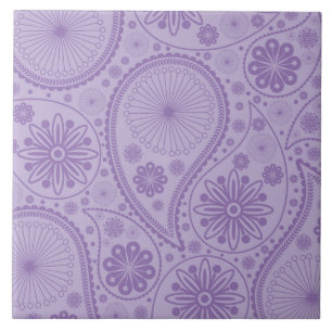 Azulejo De Cerâmica Padrão de paisagem roxo