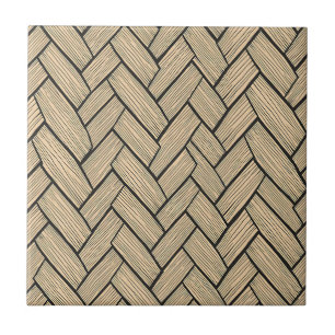 Azulejo De Cerâmica Padrão de Parquet de Madeira em Espinha de Peixe