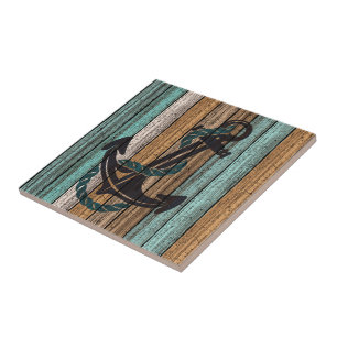 Azulejo De Cerâmica Padrão de Pavimentos de Madeira Vintage Weathered