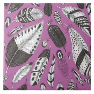 Azulejo De Cerâmica Padrão de penas