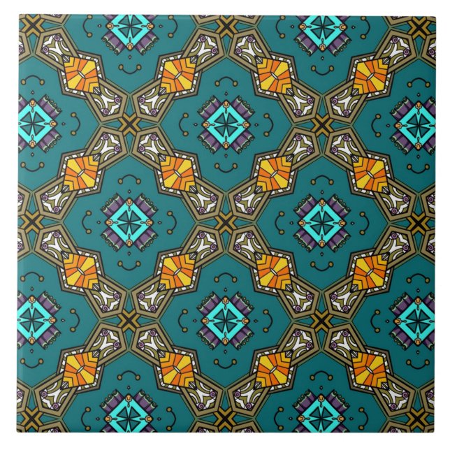 Azulejo De Cerâmica Padrão de porta 10 (Frente)