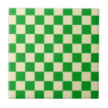 Azulejo De Cerâmica Padrão de quadro de verificação das verificações b<br><div class="desc">Legal design de padrão fresco,  moderno decoro para casa,  sala de estar,  quarto de quarto,  quarto de criança. Cortinas coloridas,  tapete,  capa de telefone. Verificado a ideia de tendência de design dos anos 70 e 60. Damas brancas verdes e esfoladas</div>