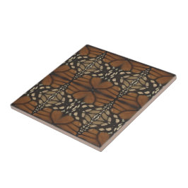 Azulejo De Cerâmica Padrão de Repetição de Asa de Borboleta Monarca em