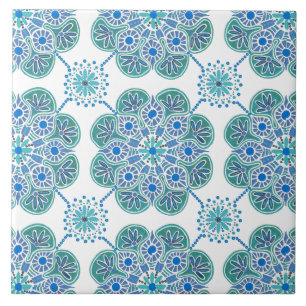 Azulejo De Cerâmica Padrão de repetição de Azulejo, azul e verde, cerâ
