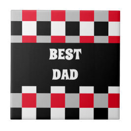 Azulejo De Cerâmica Padrão de tabuleiro de xadrez editável