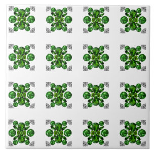 Azulejo De Cerâmica Padrão de Tartaruga Verde