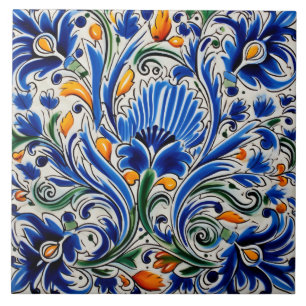 Azulejo De Cerâmica Padrão de temática no estilo mexicano