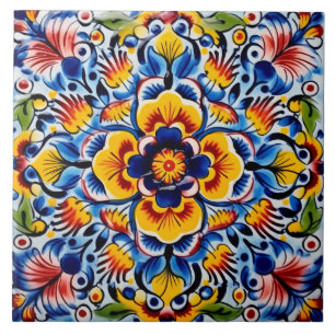 Azulejo De Cerâmica Padrão de temática no estilo mexicano