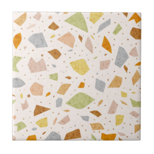 Azulejo De Cerâmica Padrão de Terrazzo Italiano Texturizado Granítico