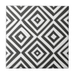 Azulejo De Cerâmica Padrão de triângulo de forma branca Abstrato preto<br><div class="desc">Padrão de triângulo de forma branca Abstrato preto moderno</div>