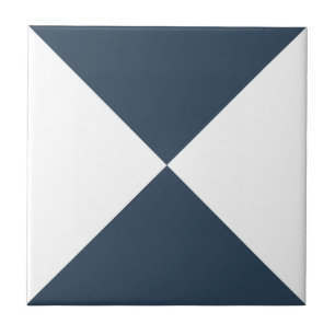 Azulejo De Cerâmica Padrão de triângulo geométrico Abstrato Azul Moder