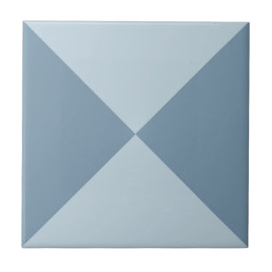 Azulejo De Cerâmica Padrão de triângulo geométrico Abstrato Azul Moder