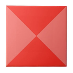 Azulejo De Cerâmica Padrão de Triângulo Geométrico Vermelho Abstrato m