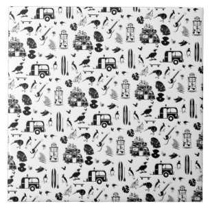 Azulejo De Cerâmica padrão de verão do kiwi TRANS