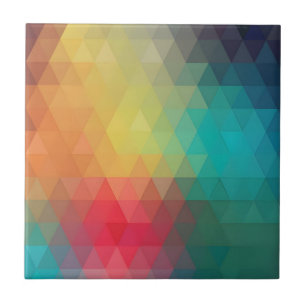 Azulejo De Cerâmica Padrão de Vidro Neon Colorido