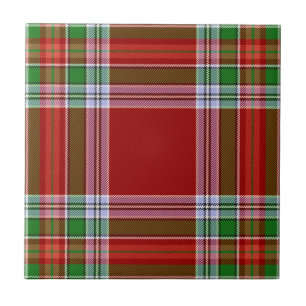 Azulejo De Cerâmica Padrão de Xadrez de Tartan Caça ao Clã MacBain 