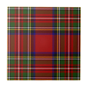 Azulejo De Cerâmica Padrão de Xadrez do Royal Stewart Clan Tartan