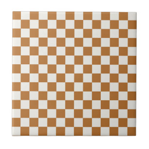 Azulejo De Cerâmica Padrão de xadrez em cobre e casca de ovo
