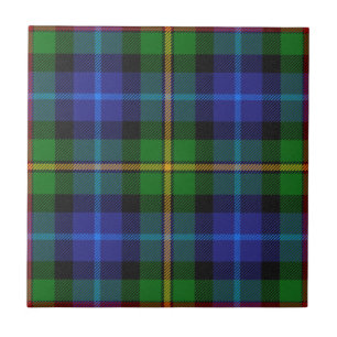 Azulejo De Cerâmica Padrão de Xadrez Smith Clan Tartan