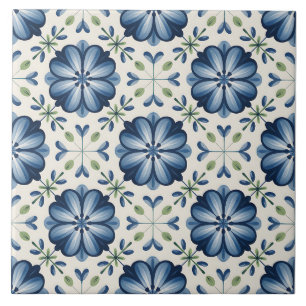 Azulejo De Cerâmica Padrão Delft Holandês Azul