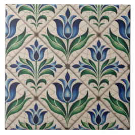 Azulejo De Cerâmica Padrão Delft Holandês Azul
