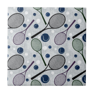 Azulejo De Cerâmica Padrão desportivo para fãs de tênis.