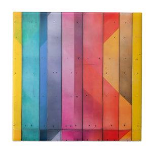 Azulejo De Cerâmica Padrão do Conselho Rainbow