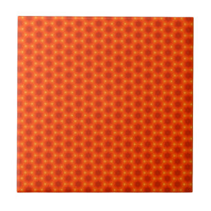 Azulejo De Cerâmica Padrão do Hexágono do ouro Orange Honeycomb
