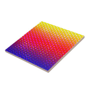 Azulejo De Cerâmica Padrão do Rainbow Sparkle