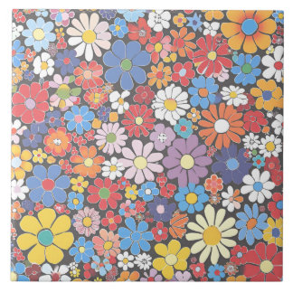 Azulejo De Cerâmica Padrão Elegante de Vibrant Millefiori