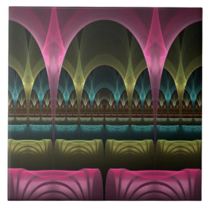 Azulejo De Cerâmica Padrão especial de fantasia Abstrato - Fractal col