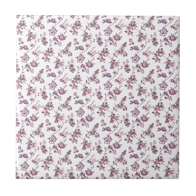 Azulejo De Cerâmica Padrão Floral (Frente)