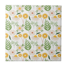 Azulejo De Cerâmica Padrão Floral