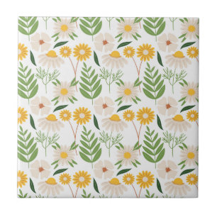 Azulejo De Cerâmica Padrão Floral