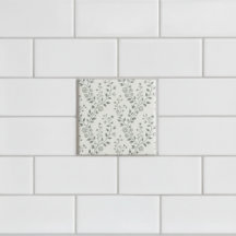 Padrão Floral Boho Minimalista Creme Salvia Elegan