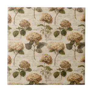 Azulejo De Cerâmica Padrão Floral Botânico Vintage (1)
