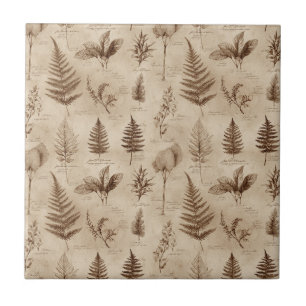 Azulejo De Cerâmica Padrão Floral Botânico Vintage (7)