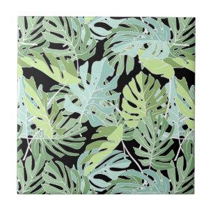 Azulejo De Cerâmica Padrão Floral da Selva