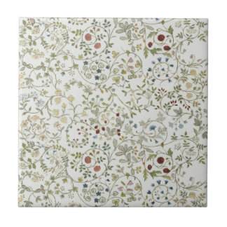 Azulejo De Cerâmica Padrão Floral de bordado vintage windrush Morris